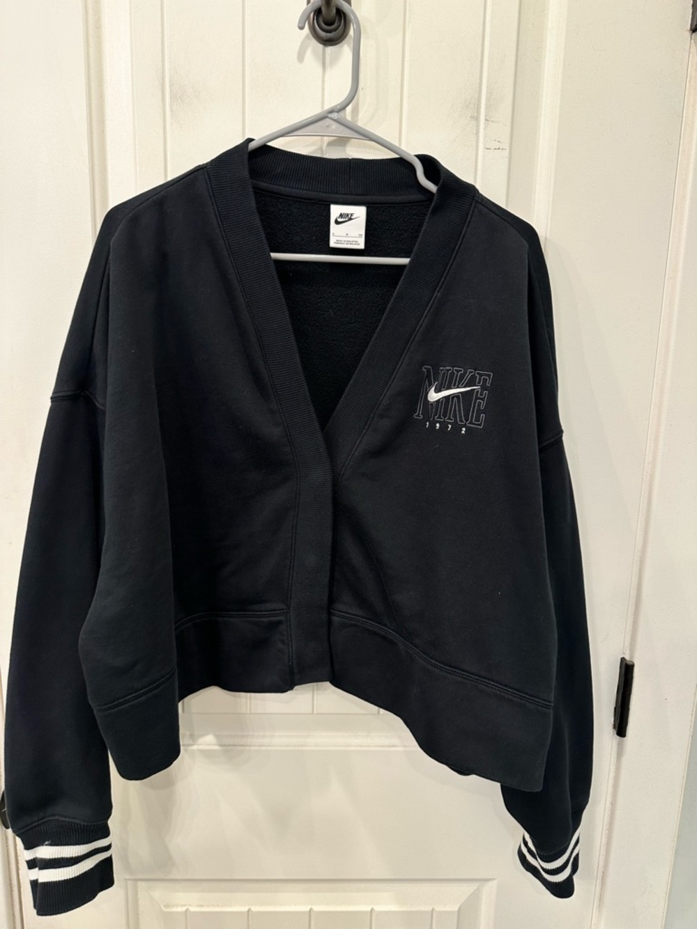 Nike Phoenix Fleece Oversized Cardigan Sweat Set Black Small XS Set - Picture 2 of 8